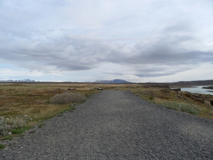  Langjokull and Hofsjokull view from Gullfoss 
